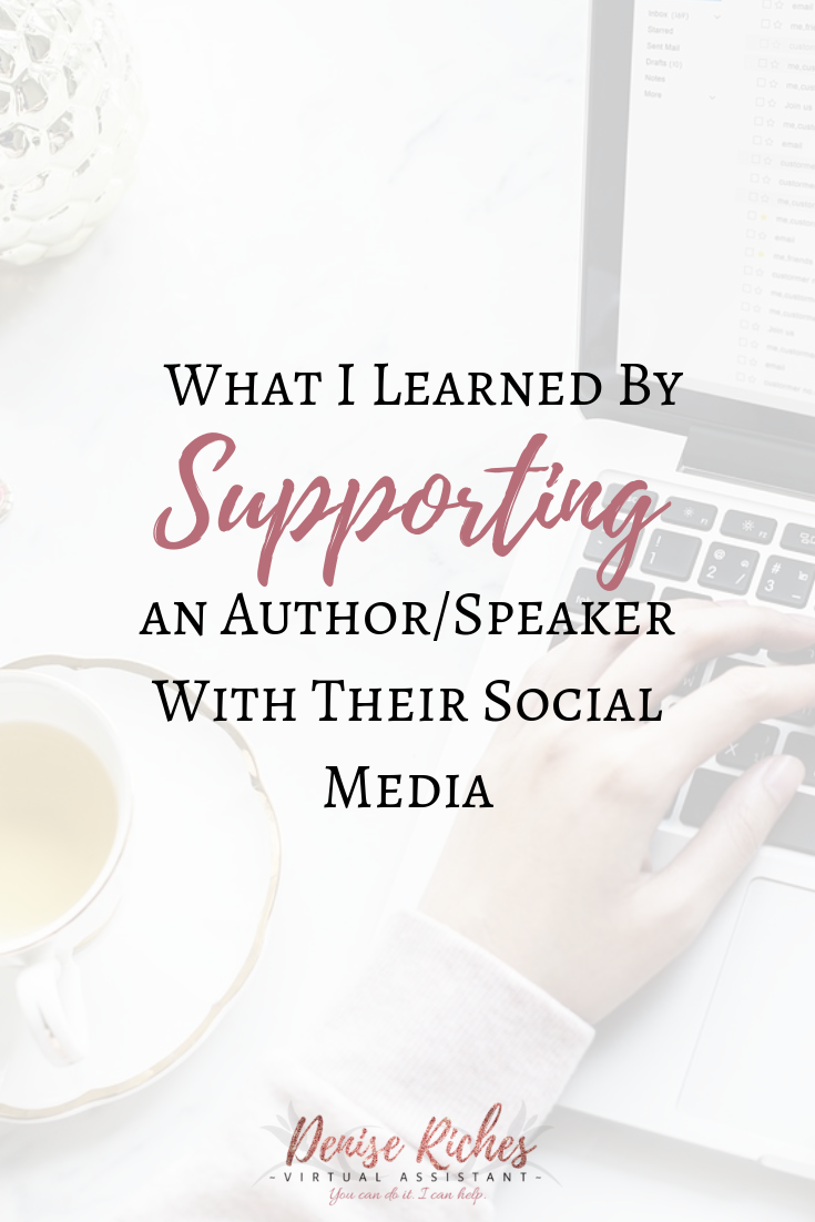 What I Learned By Supporting an Author/Speaker With Their Social Media