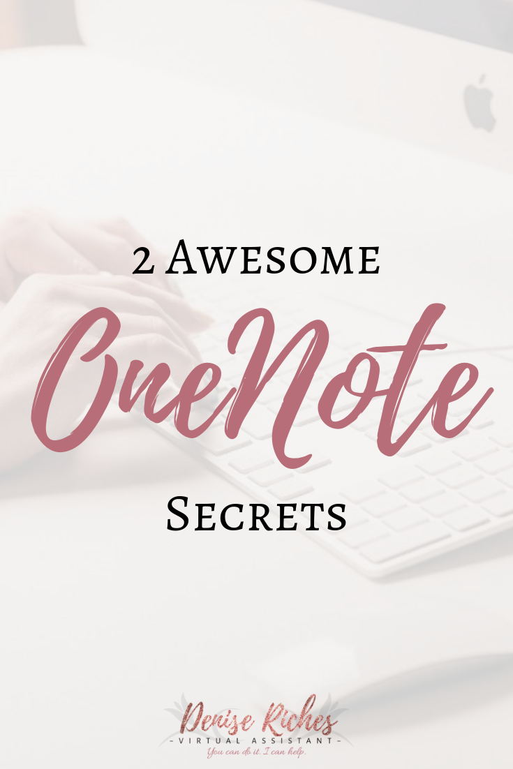 2 Awesome OneNote Secrets