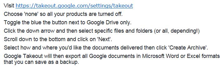 Google Takeout - Denise Riches | VA